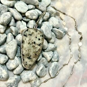Dalmatian Jasper Artisan Silver  Necklace